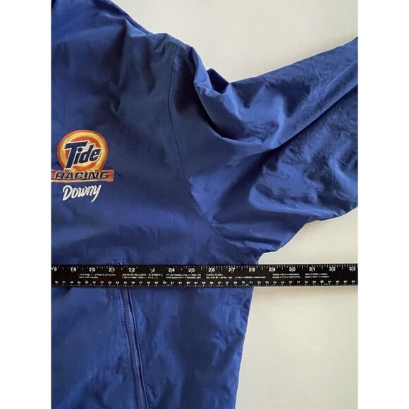 Men’s Vintage XL Reversible NASCAR Tide Racing Puffer Jacket with Hidden Hood - Picture 9 of 12